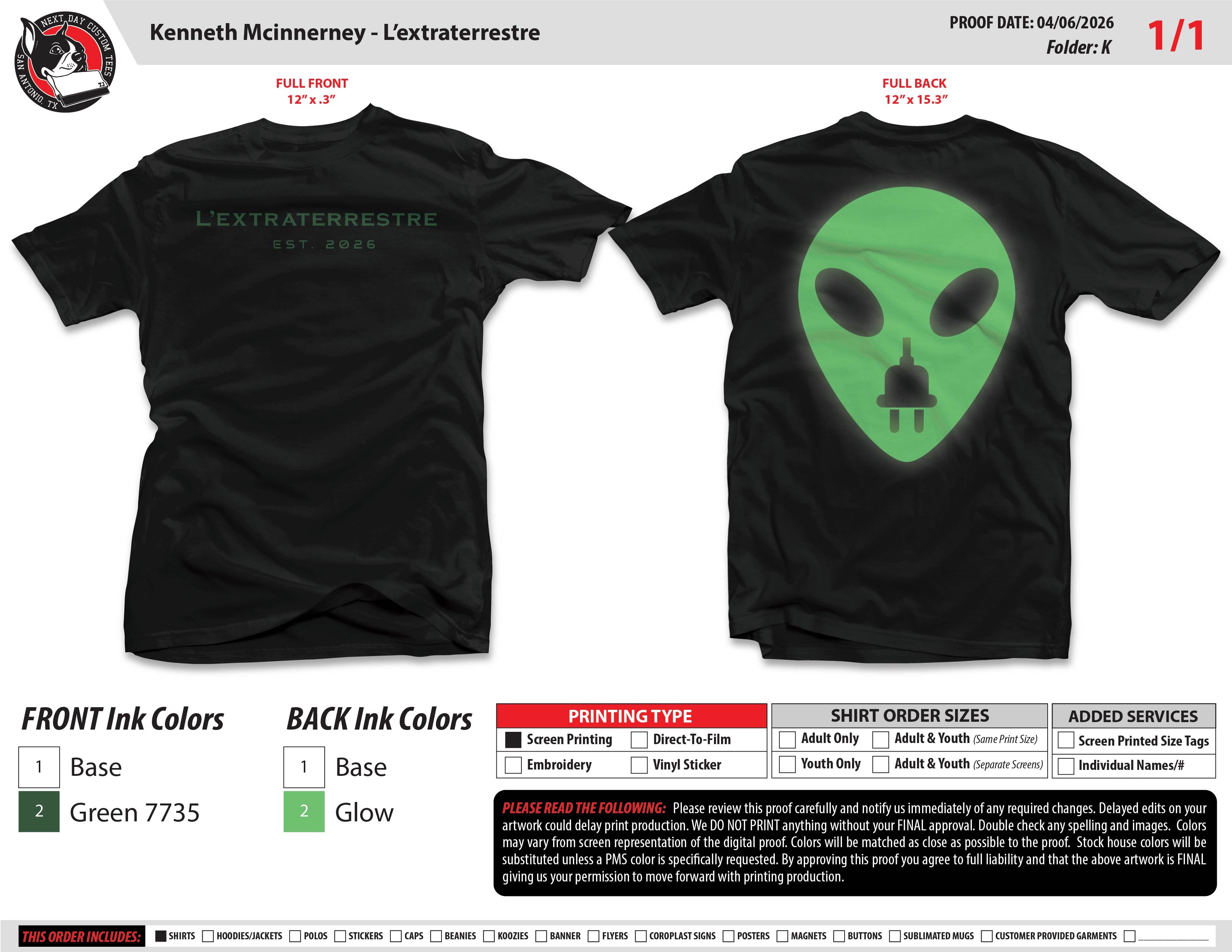 L’extraterrestre Logo Tee
