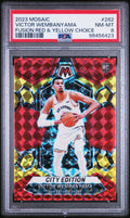 2023 PANINI MOSAIC | FUSION RED & YELLOW CHOICE [#5/75]VICTOR WEMBANYAMA 282