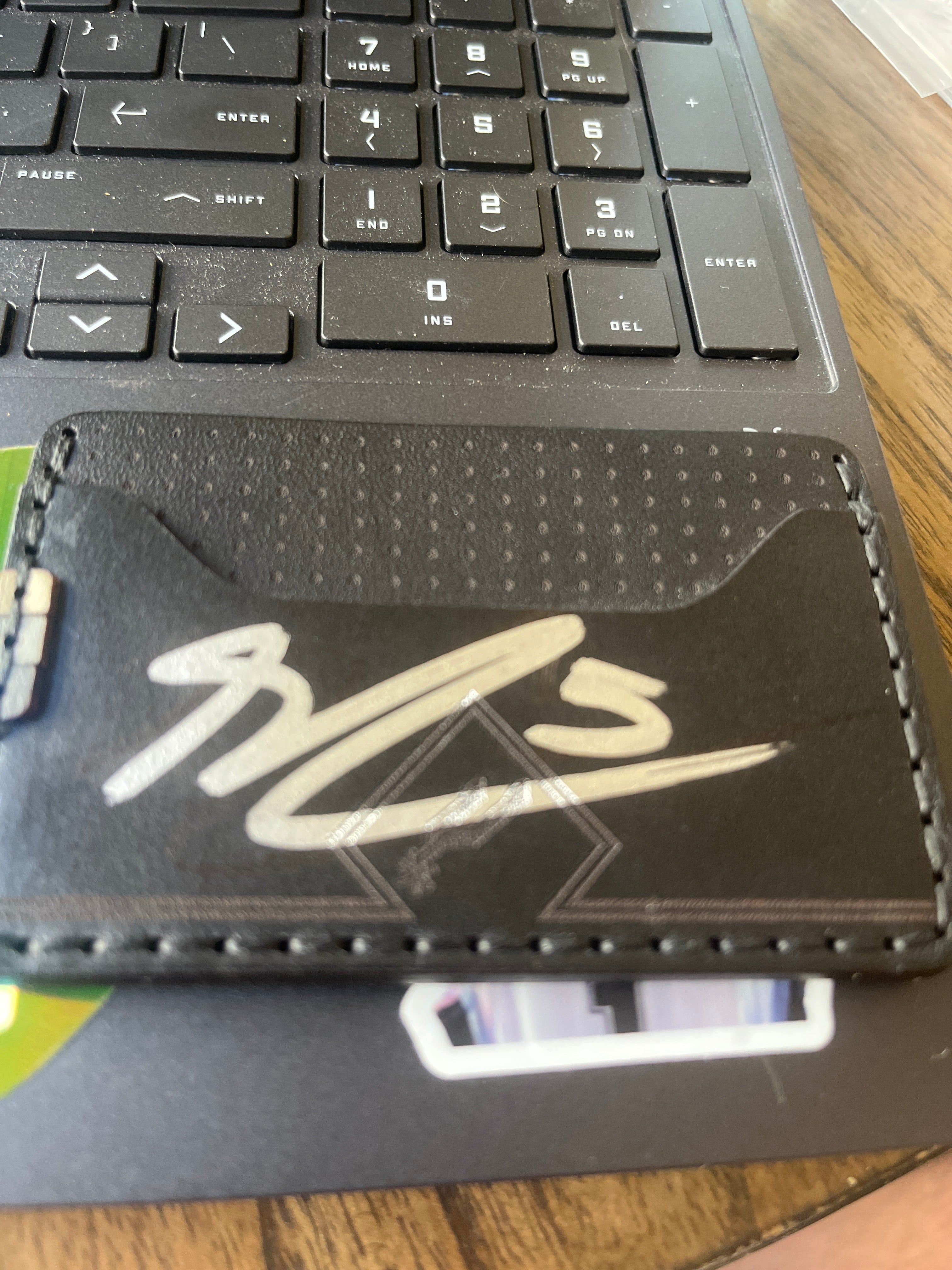 BeXar Goods Spurs Collection Wallet Autographed by Steph Castle (All Defense 1st Team) “Extremely Rare”